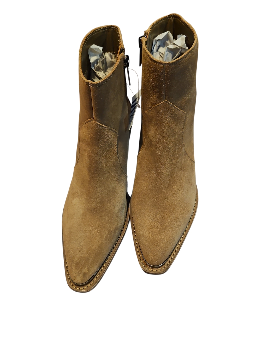 Vince Camute Payton Women Geniun Suede Ankle Boot in Taupe Western Size8M - Picture 8 of 14